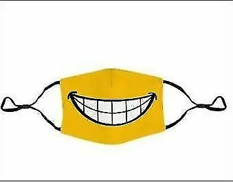 

3D Printed FUNNY SMILE Reusable Washable Cover Ear Adjustable Face Mask