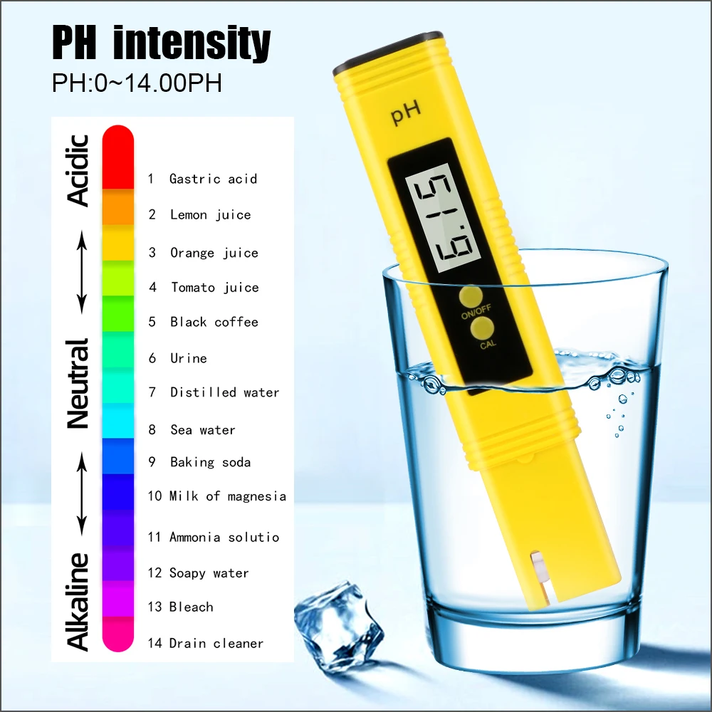 RZ PH Meter Water Hydroponics Digital Tester Pen 0.01 High Accuracy With 0-14 Range Household Drinking Pool Aquarium | Инструменты