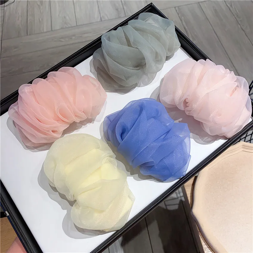 

Sweet Girls Folds Chiffon Hair Clips for Women Candy Colors French Clip Hairpins Korean Ins Barrettes Hair Accessories