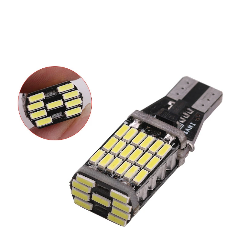 2 шт. Автомобильные светодиодные лампы T15 W16W 45 SMD 4014|Сигнальная лампа| |