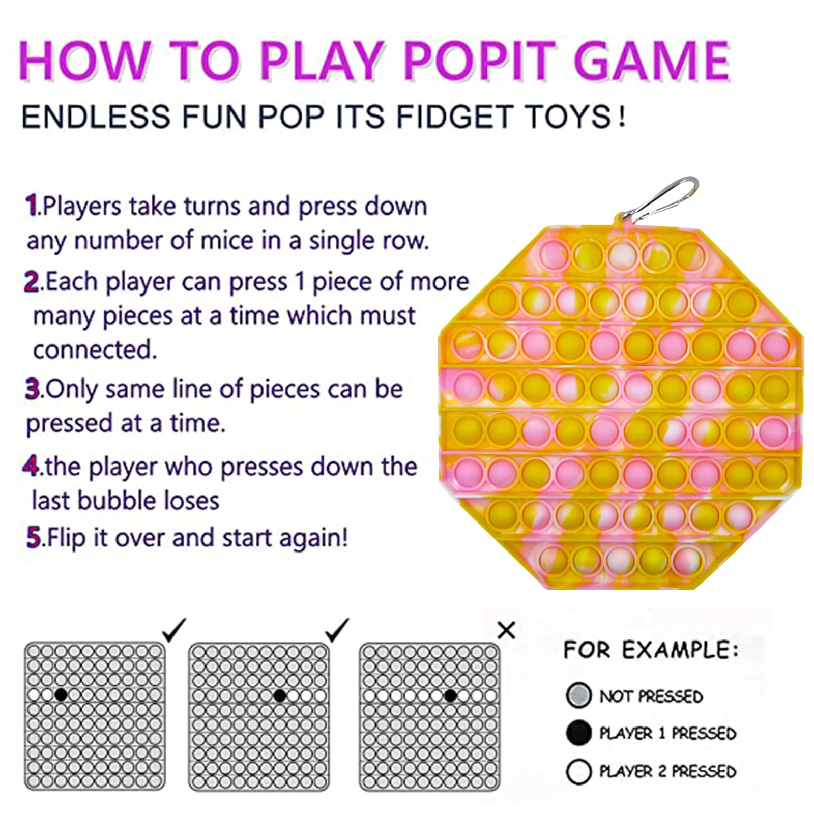 

200mm 2021 Super BIG SIZE Fidget Toys Square Antistress Toy Push Bubble Figet Sensory Squishy Jouet Pour Autiste For Kids