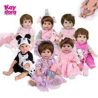 KAYDORA Full Soft Reborn Baby Dolls 48cm Alive Girl Toddler Kids Bath Play Toys Cute Bebe Boneca Child Birthday Surprise Gifts