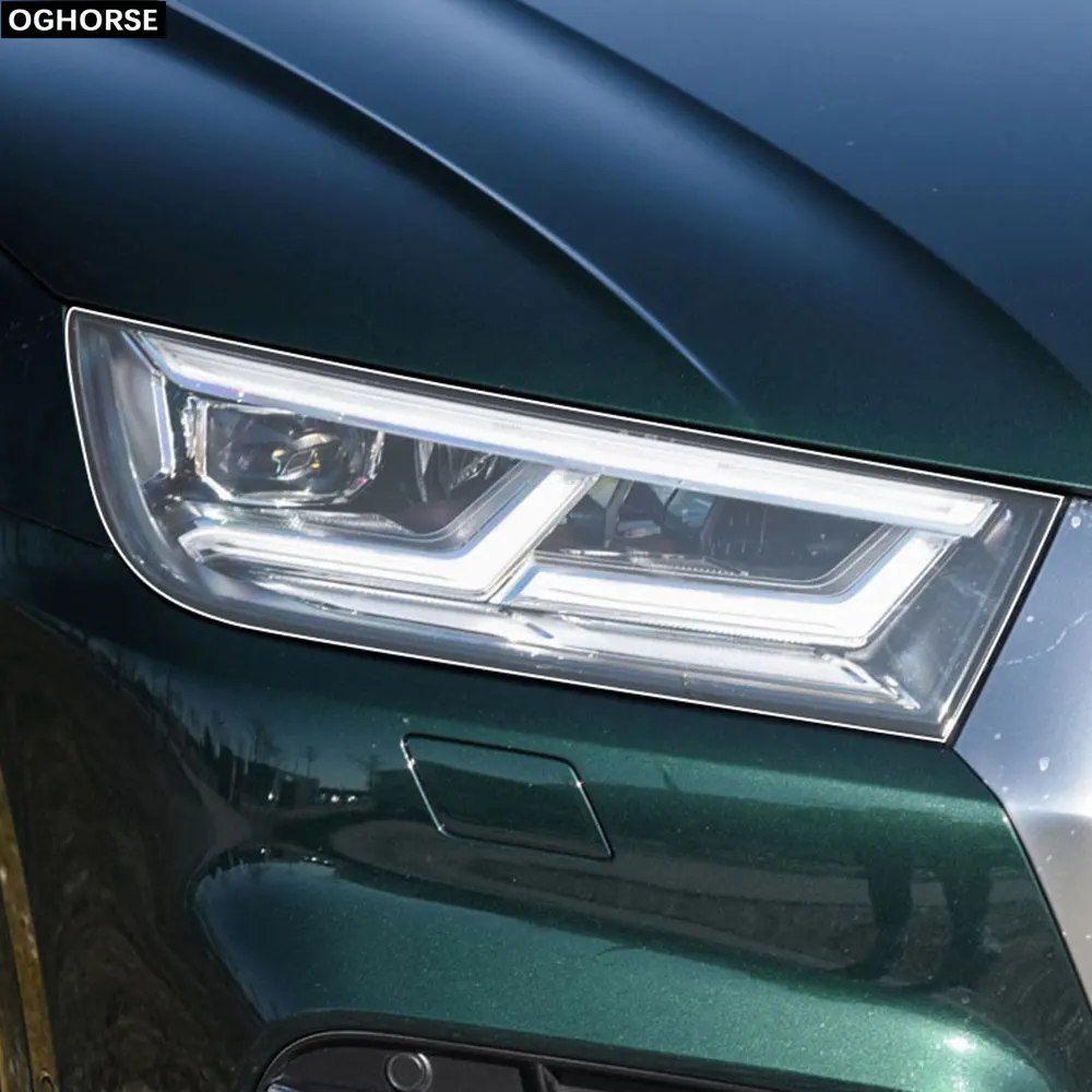 

2X самовосстанавливающаяся Защитная пленка для автомобильных фар, виниловая защита, прозрачная наклейка из ТПУ для Audi Q5 SQ5 FY 8R 2009-2020