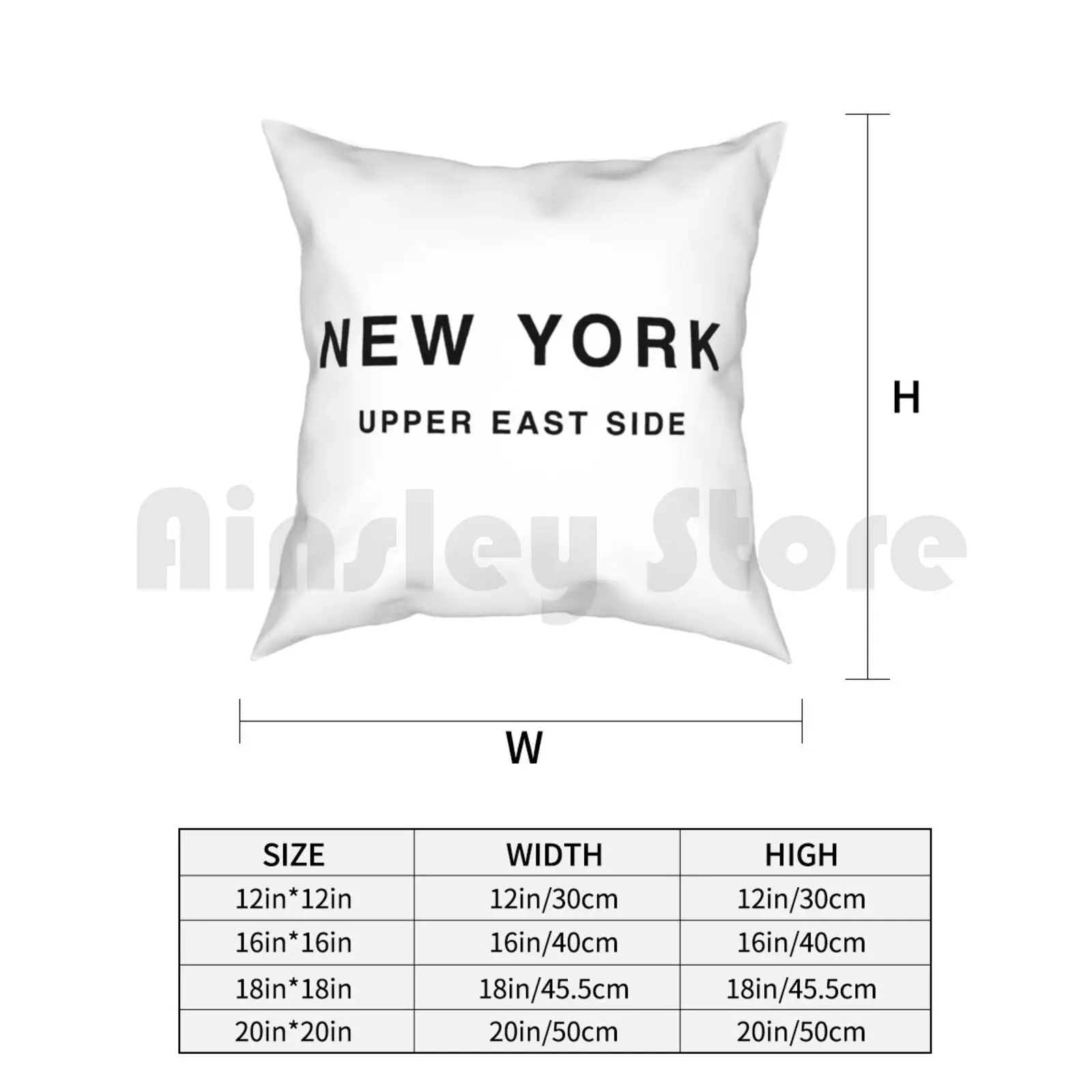 Нью Йорк | Чехол с рисунком на подушке верхний восток мягкая подушка для дома