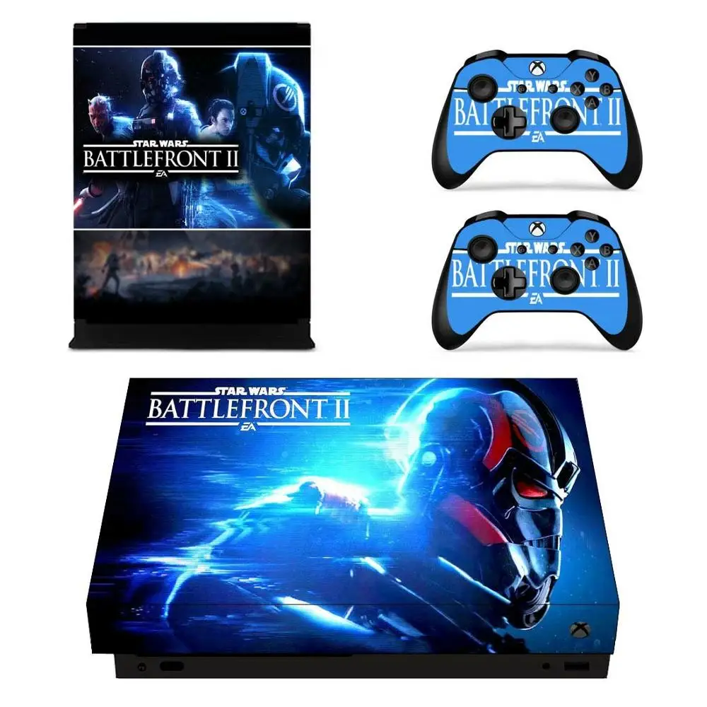 Звездные войны Battlefront II наклейка s для Xbox One X виниловая кожа Наклейка Pegatinas one