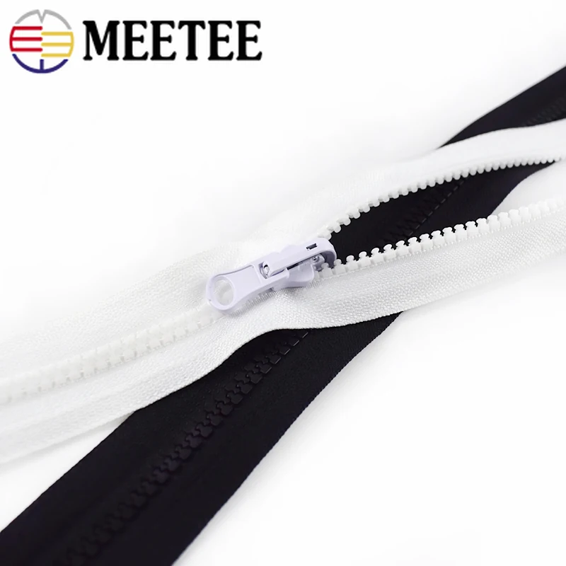 Открытый слайдер Meetee 5 #8 # из смолы двухсторонний вращающийся на молнии для пальто