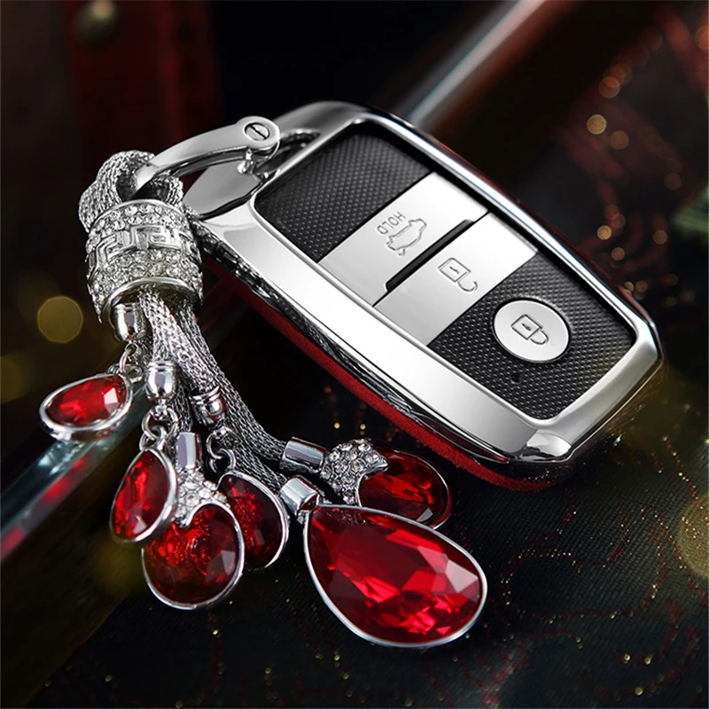 Замшевая кожа цинковый сплав для автомобиля защитный чехол ключа Kia