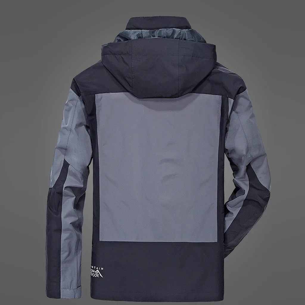 Непромокаемая и теплая куртка для мужчин уличная Съемная спортивная одежда три