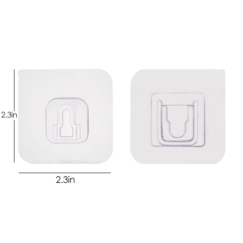 

New Double-sided Adhesive Wall Hooks Wall Hanger Strong Transparent Suction Cup Sucker Wall Storage Holder for Kitchen Bathroom