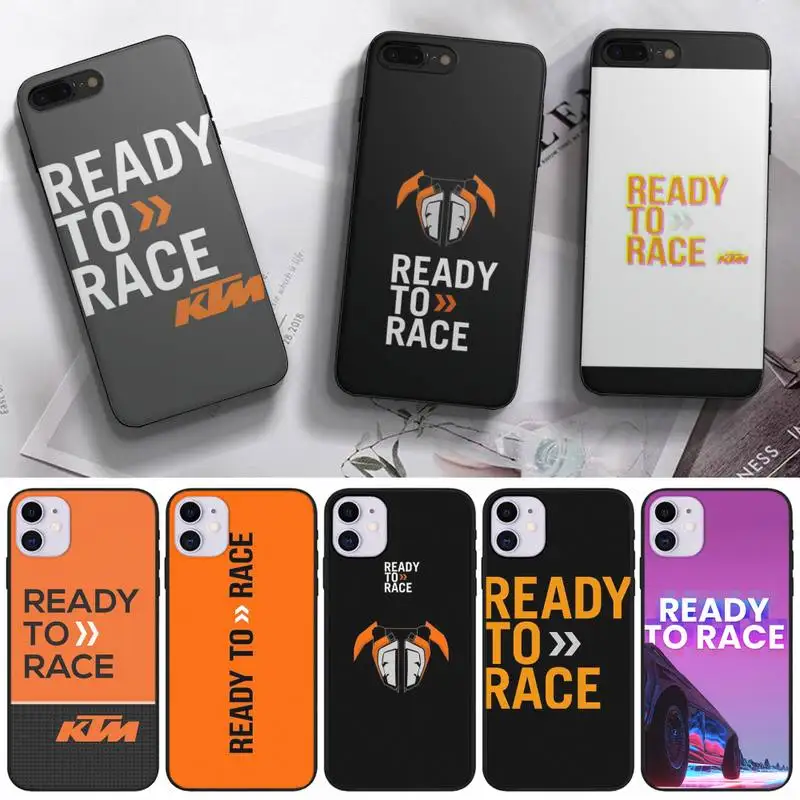 

Ready To Race Phone Case For Iphone 5 5s Se 2 6 6s 7 8 12 Mini Plus X XS XR 11 PRO MAX Black Shell