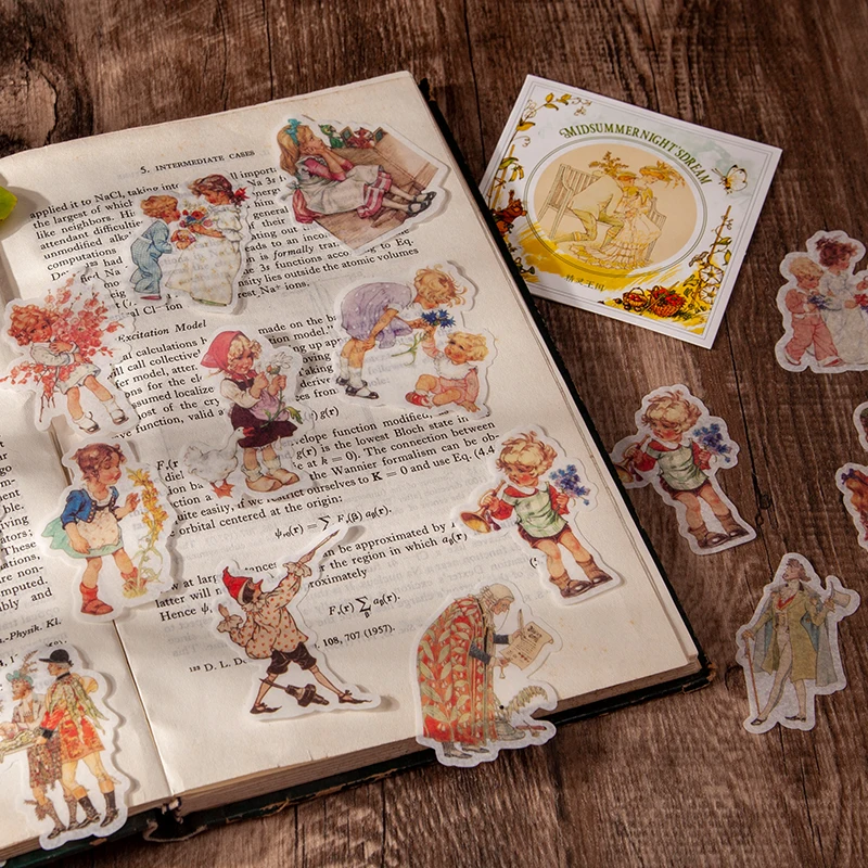 

30 pcs Fairy Stickers aesthetic Flower Elf Girly heart Decorative Sticker Diy Diary Scrapbooking material handmade Planner