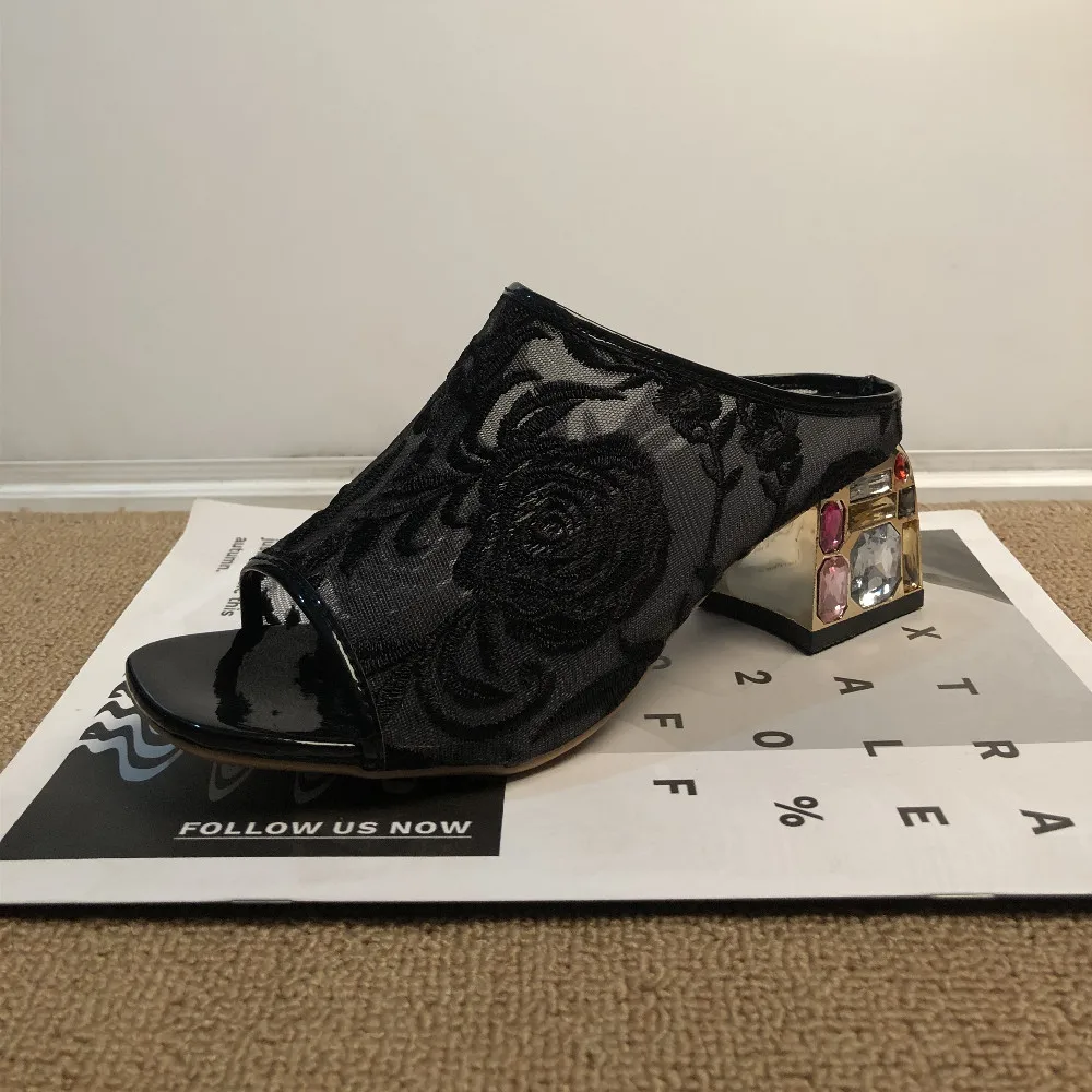 Женские босоножки из ПУ кожи на высоком каблуке размеры до 42 | Обувь