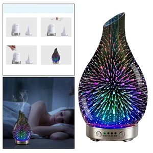 Essential Oil Diffuser Aromatherapy Humidifier Cool Mist with 7 Color Changing LED Night Light Timer Setting for Home Office