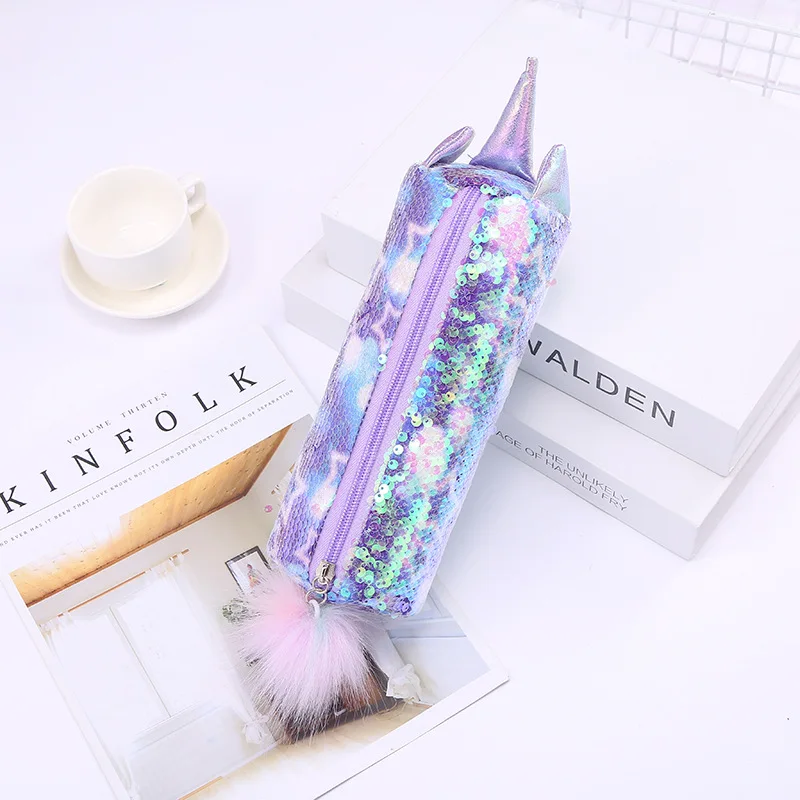 Блеск косметический мешок для хранения Портативный милый с блестками и длинными