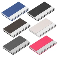 business card holder stainless steel name card case for traveling and business supplies card