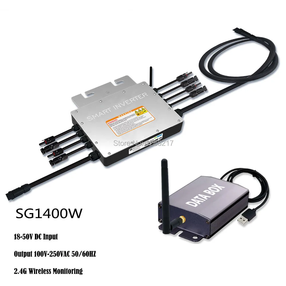 MPPT 1400 Вт IP65 Водонепроницаемый Солнечный немодулированный синусоидальный умный