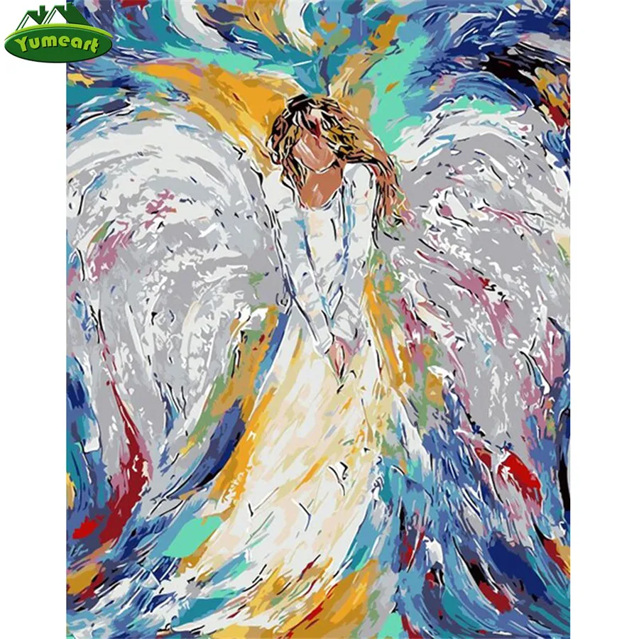 

DIY 5D вышитый бриллиантами Ангел абстрактная картина из страз, вышивка крестиком, Алмазная мозаика, рукоделие, художественные изделия, Рожде...