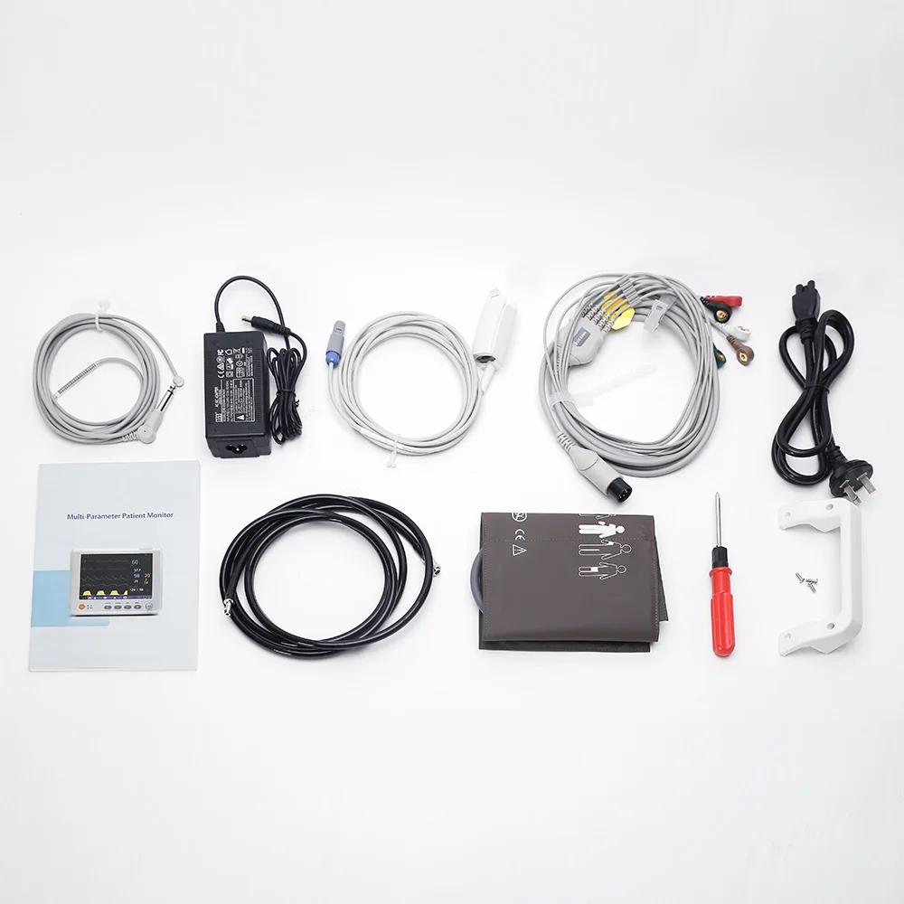 Yongrow Medical M7 multi-parameter patient monitor TFT 7 Inch Digital screen portable SPO2&ampNIBP&ampPR&ampTEMP&ampECG | Красота и