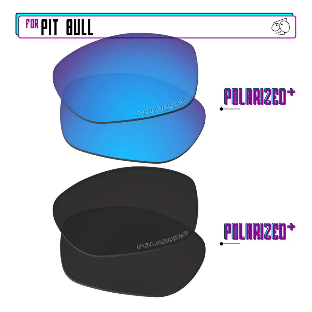 

Замена поляризованных сменных линз EZReplace для солнцезащитных очков Oakley питбуль-BlackPPlus-BluePPlus