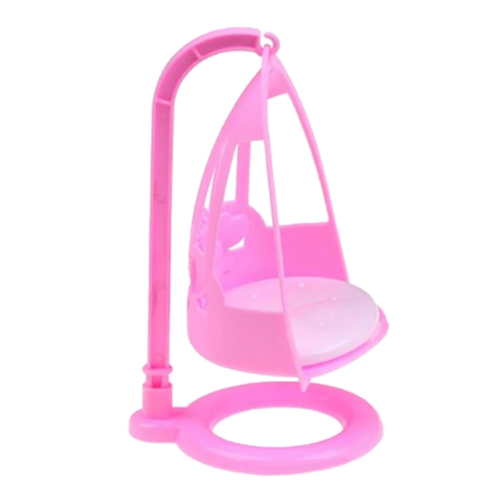 

1/12 Scale Pink Swing Chair Simulation Furniture Supplies Scenery Accs