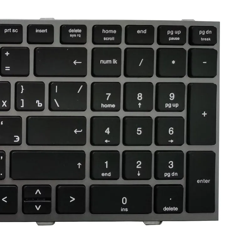 New Russian Laptop keyboard For HP probook 4540 4540S 4545 4545S 4740 4740S with silver gray frame | Компьютеры и офис