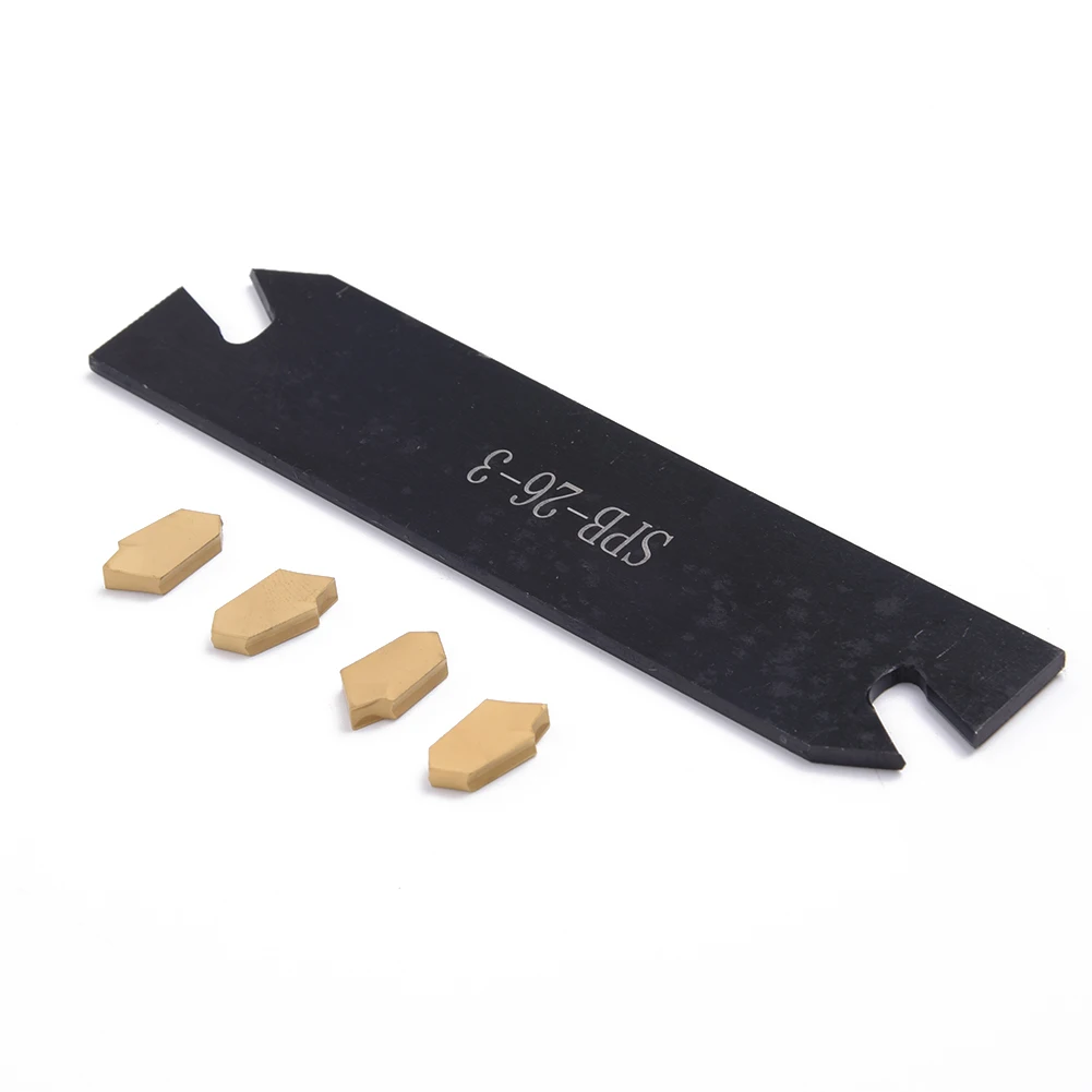 

SPB26-3 26mm Parting Grooving Cut-Off Tool Holder & 10 Pcs GTN-3 SP300 Inserts