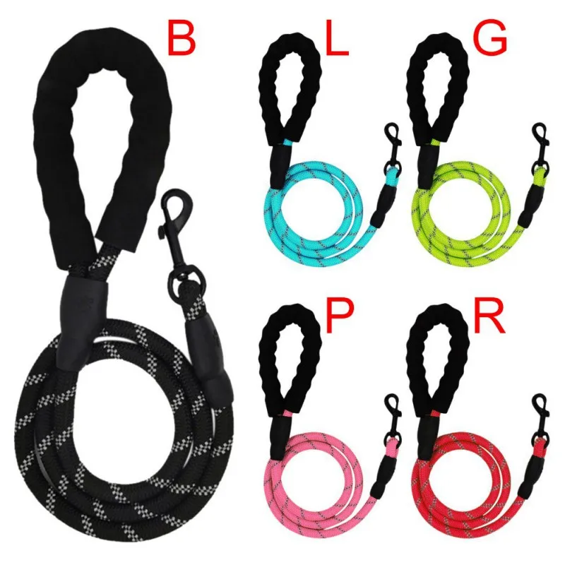 

Dog Reflective Leash Running Walk Train For Large Small Dog Strong Durable Safe Leash 5 Colors