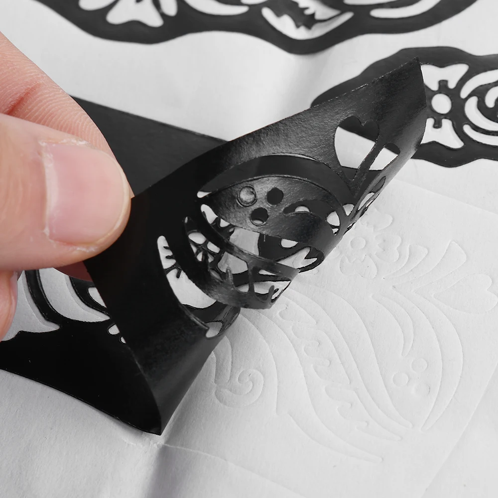 1 лист Водонепроницаемый хна блеск вставка бумаги временные фальшивые