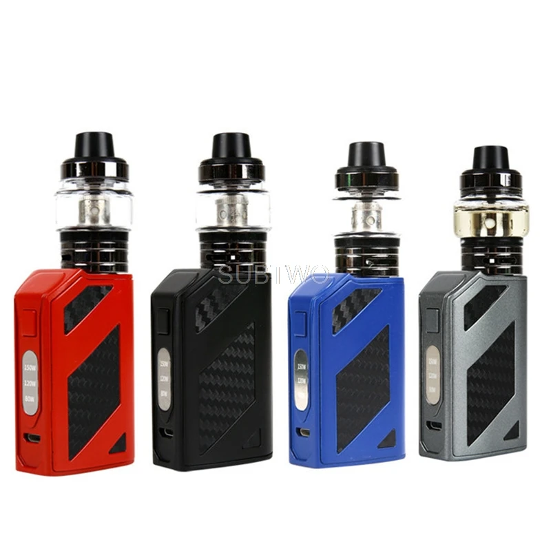 Electronic Cigarette AJS150W vape box mod kit with 2000mah build-in Battery 0.5ohm 3.0ml tank 80-150w vapor Kit | Электроника