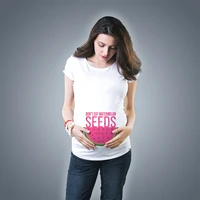 dont eat watermelon seeds maternity shirt summer short sleeve pregnancy t shirt for pregnant women maternity ropa mujer top tee
