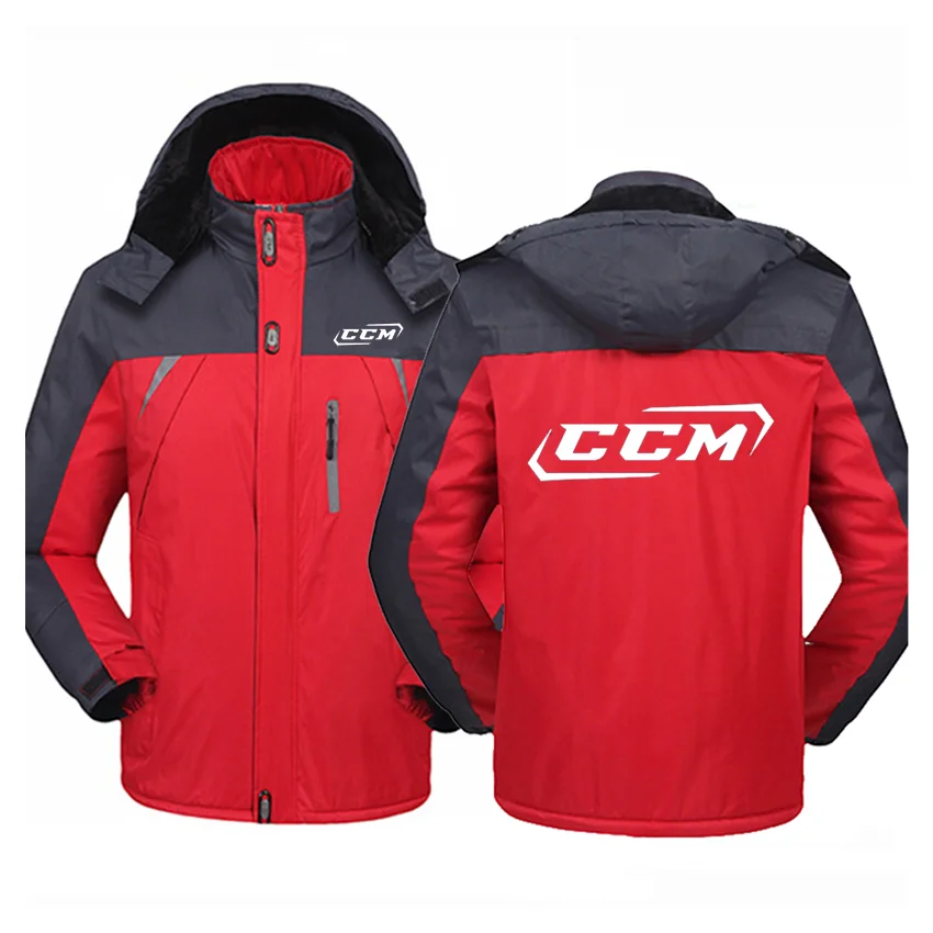 

2021 CCM New Men Outdoor Mountaineering Travel Soft Shell Thicken MenWomen Windproof Breathable Warm Three-in-One Youth Hooded