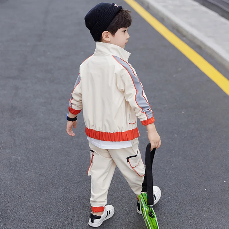 1 комплект одежды для отдыха мальчиков 2019 новый спортивный костюм Cuhk ckids/Модная