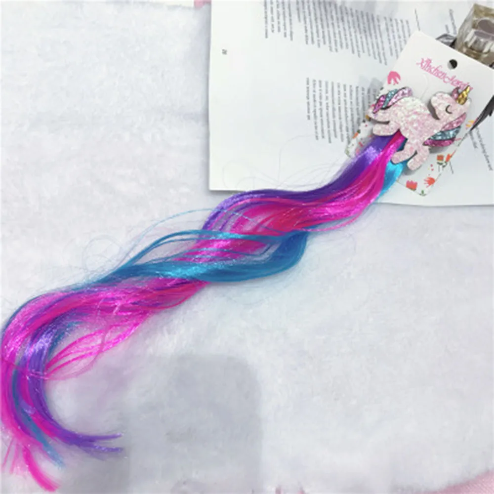 Новое платье для девочек милые носки с уклоном разноцветные единорог парики