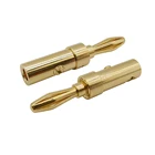 2 шт. медные 4 мм штекеры типа банан, Аудиокабели для динамиков, провод типа банан для разъема усилителя