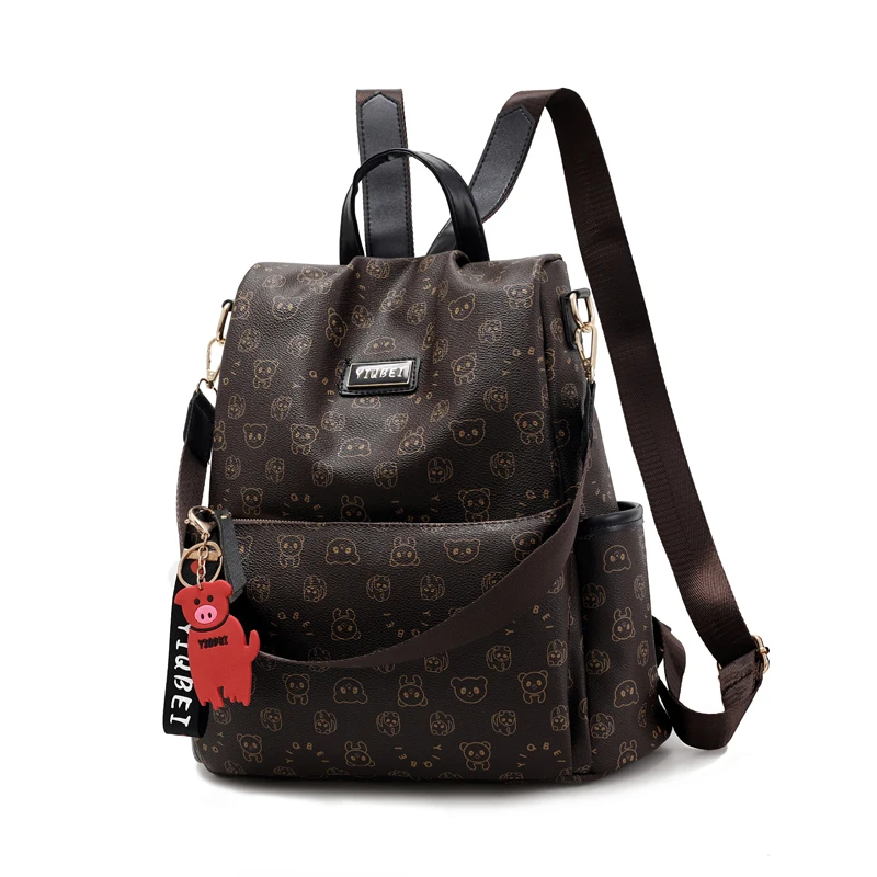 Женский рюкзак из искусственной кожи с защитой от кражи женские школьные сумки