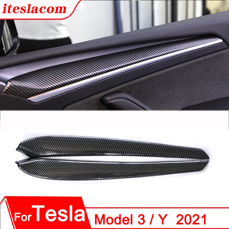 Аксессуары для Tesla Model 3 2021 новые наклейки украшения автомобильной двери защитная