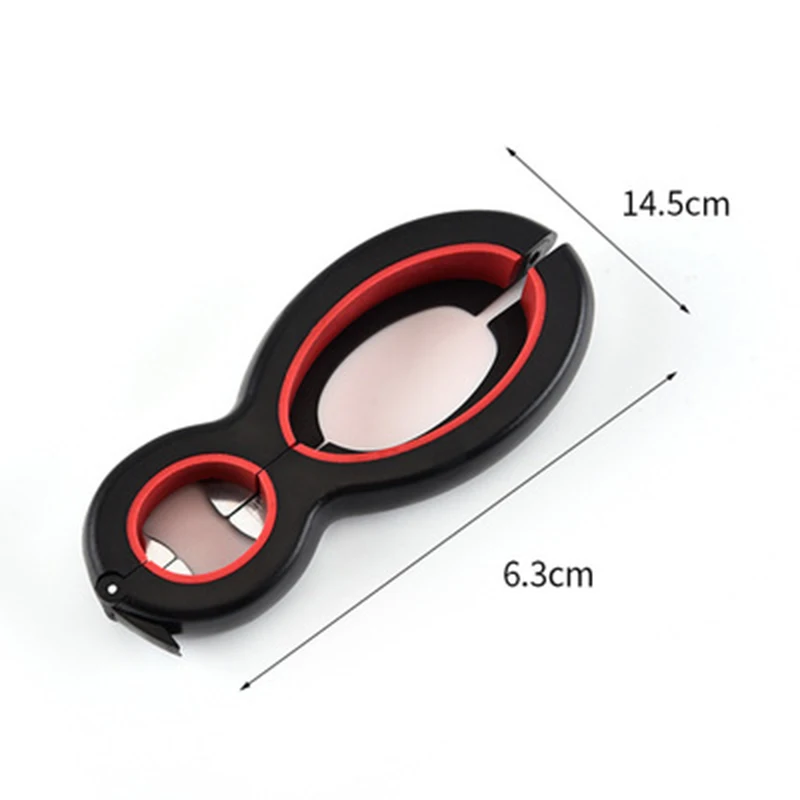 

1 Pcs 6 in 1 Multifunction Bottle Opener All in One Jar Gripper Can Wine Beer Lid Jar Opener Claw Home Tool 2020