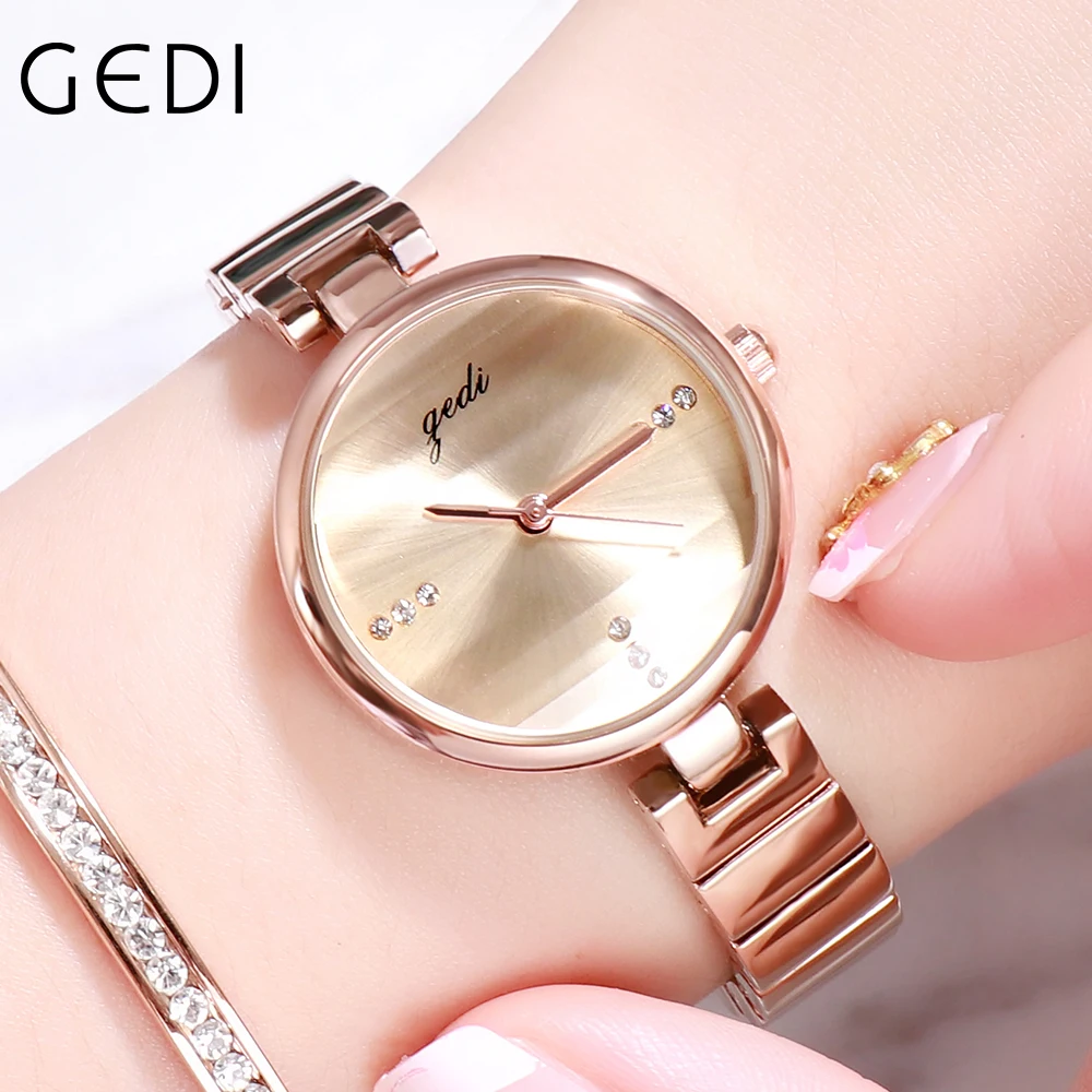 

Fashion Minimalist Women's Watches Luxury Brand Rose Gold Simple Analog Quartz Ladies Watch Casual Dress Woman Wrist Watch Clock
