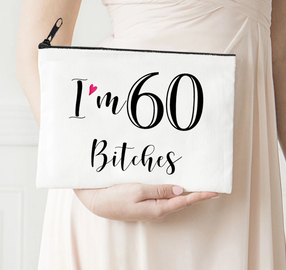 

Набор органайзеров для косметики с надписью «I Am 60»