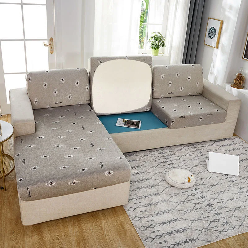 

Elastic Stretch Sofa Seat Cushion Cover Chair Cover Printed Furniture Protector Corner Sofa Slipcover Couch Cover 1/2/3/4 Seat