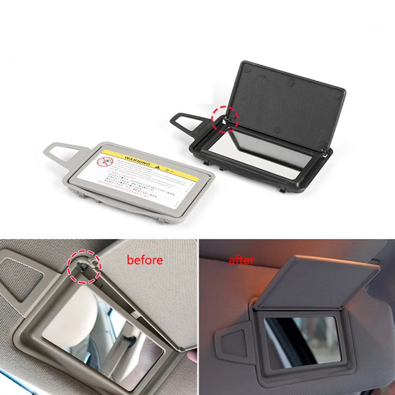 

1pcs Car Interior Sun Shade Visor Makeup Cosmetic Mirror Cover for Mercedes Benz E Class W211 Auto Accessories 2003-2008