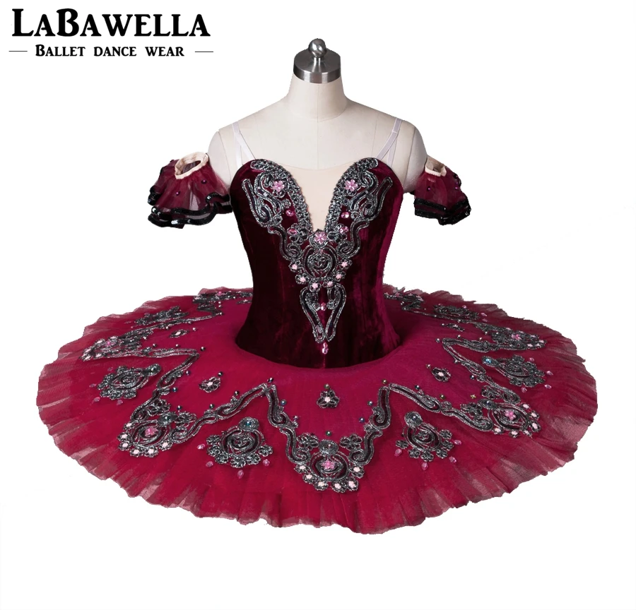 

Blue Bird BaFree Shipping Women Burgundy Princess Florina Performance Ballet Tutu Girls Professional Tutu Costume BT8992B