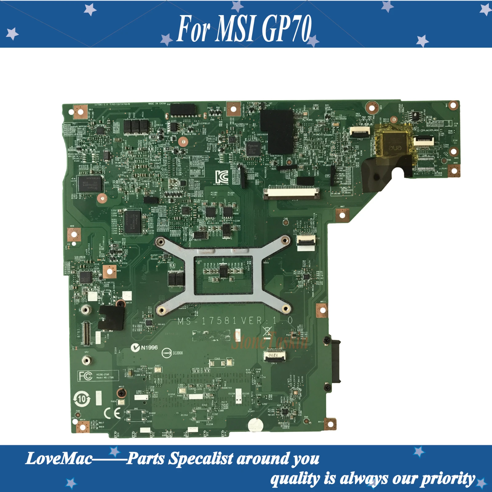 High quality original for MSI GP70 Laptop Motherboard MS-17581 VER:1.0 N14M-GE-S-A2 SR13J DDR3 100% tested | Компьютеры и офис
