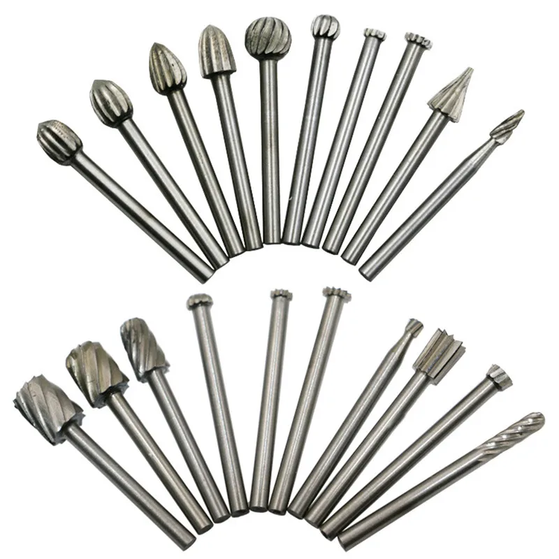 

20pcs Set HSS Titanium For Dremel Routing Rotary Milling Rotary File Cutter Wood Carving Carved Knife Cutter Tools Accessories