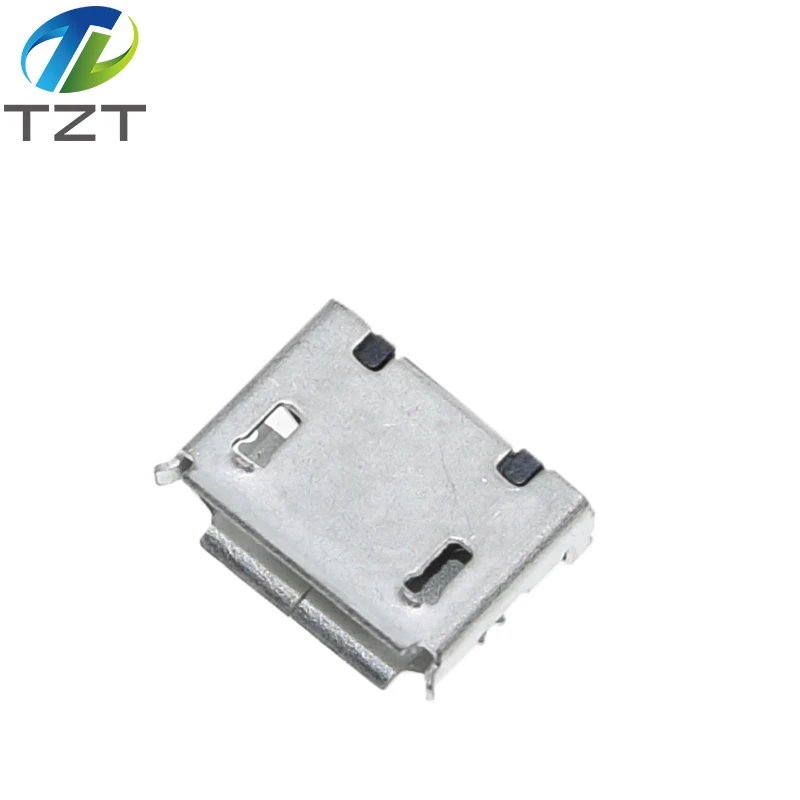 Разъем Micro USB 5Pin гнездо с контактными ножками 10 шт. | Электронные компоненты и