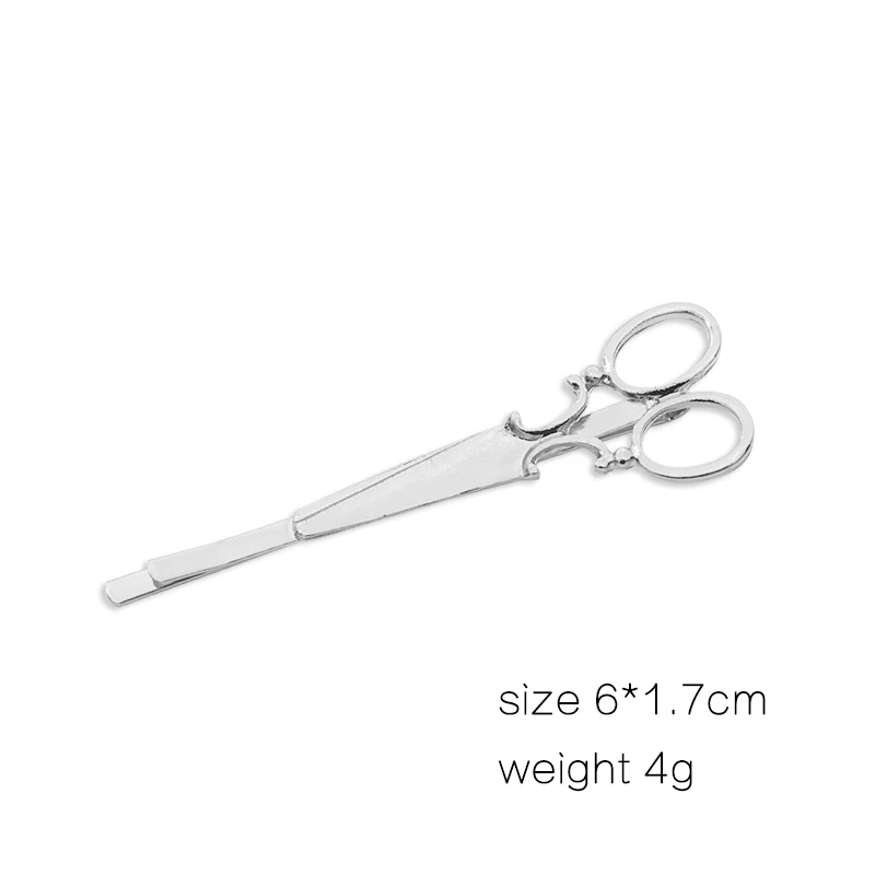 

Fashionable Simple Female Hairpin Cute Little Scissors Two Colors Optional Alloy Trend Girl Jewelry Gift Direct Selling Hot