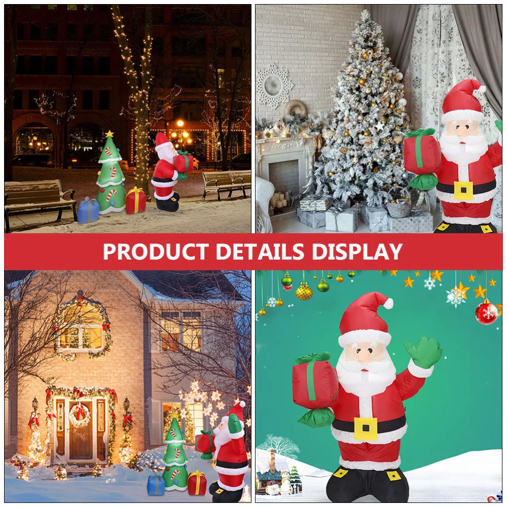 

Inflatable Santa Claus Christmas Inflatable Xmas Party Decoration (US Plug)