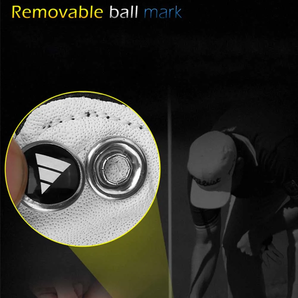 

1pc Men Wear Resistant Outdoor Soft Sweat Absorbent Synthetic Cabretta Leather Adjustable Training Golf Gloves Sports Left Right