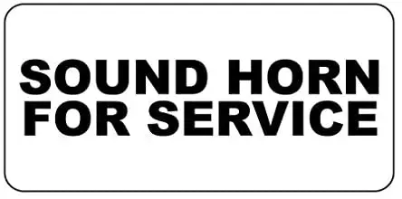 

Crysss Sound Horn for Service 8 x 12 Inch Metal Sign