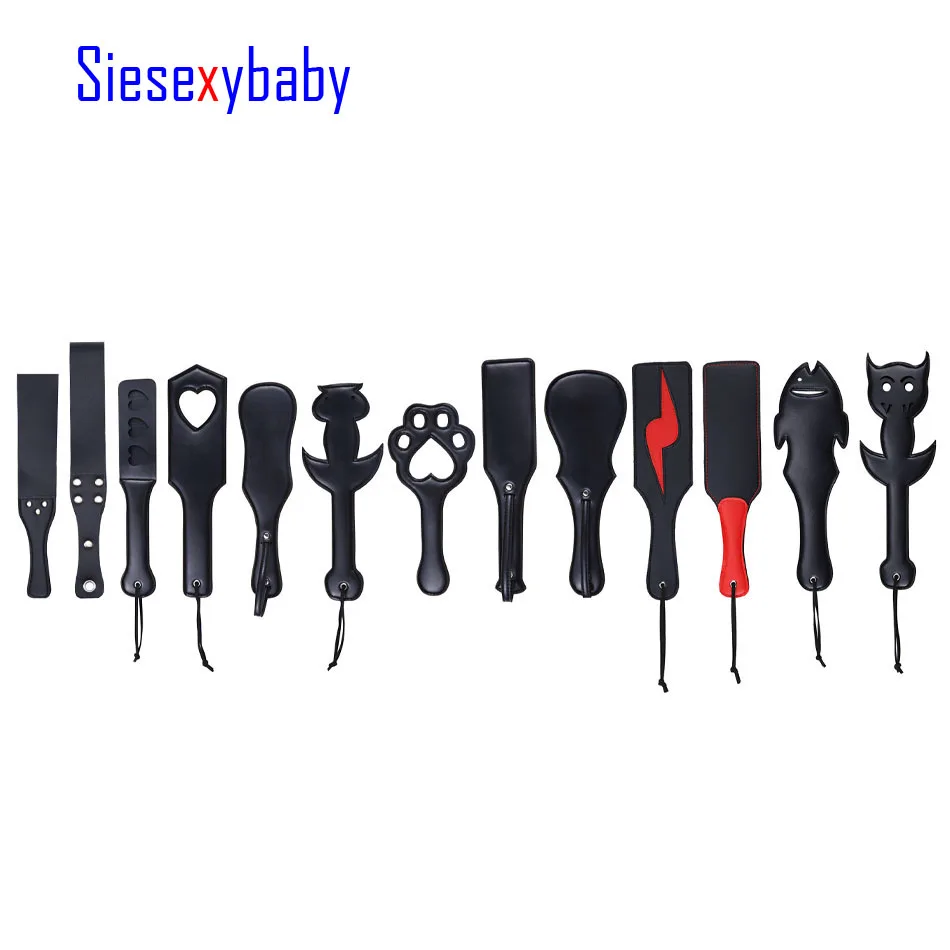 Фетиш бондаж из ПУ фиксаторы секс Лопатка флоггер ПЭТ БДСМ игрушки для мастера